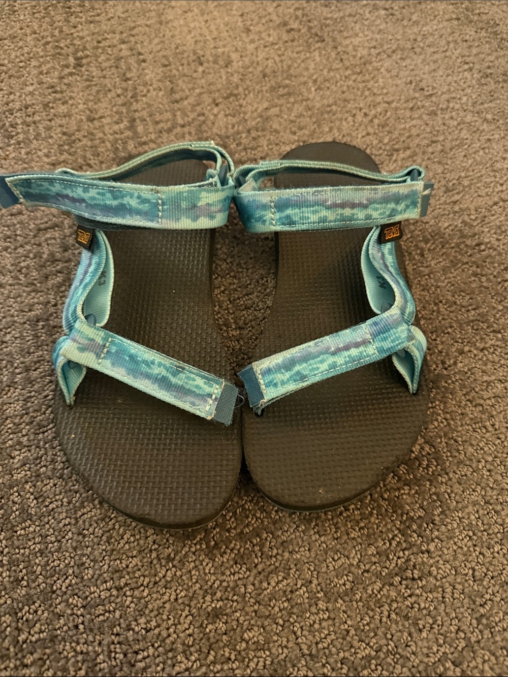 Teva Kids Blue Teal Patterned Sport Sandals